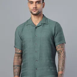 DON VINO India Slim Fit Horizontal Striped Cotton Casual Shirt-picture-25