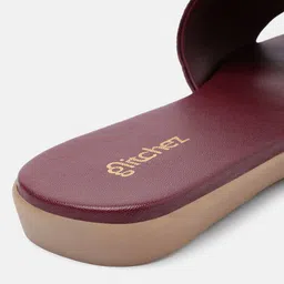 glitchez Women Textured Open Toe Flats image 3