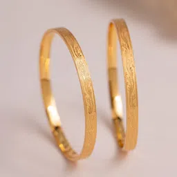 Voylla Set Of 2 Gold Elegance Tejasvi Bangles-picture-12