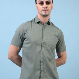 Crimsoune Club Men Classic Slim Fit Casual Shirt-image-50