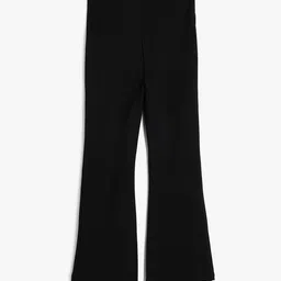 Koton Girls Mid-Rise Bootcut Trousers image 2
