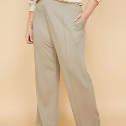 max Women Regular Fit Mid-Rise Regular Trousers image 5