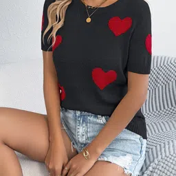 StyleCast x Revolte Women Self Design Tops image 4