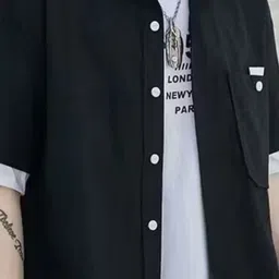 KPOP Men Original Printed Casual Shirt image 3