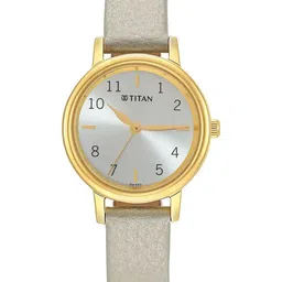 Titan Women Brass Dial & Leather Straps Analogue Watch 2678YL01-picture-22