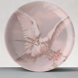 nestroots Pink & Grey Printed Ceramic Mandala Wall Decor-picture-25