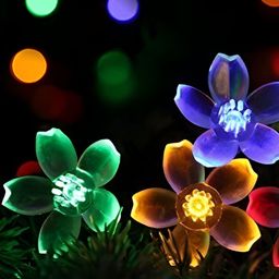 ENORMITY Yellow & Green Flower Shape String Lights-picture-26