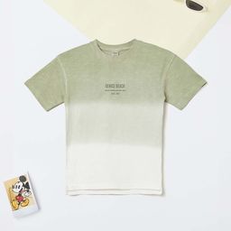 max Boys Dyed V-Neck Applique T-shirt-picture-35