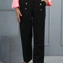 Cutiekins Girls Easy Wash Mid-Rise Trousers-image-31