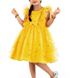 STANWELLS KIDS Girls Embellished Fit & Flare Dress-image-76