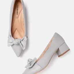 Van Heusen Woman Block Heel Pumps with Bow Detail-picture-9