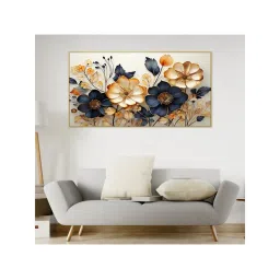 Dekorstation Beautiful Floral Printed Flowers Canvas Wall Painting-image-43