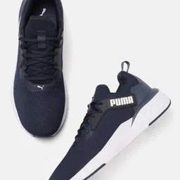 Puma Men Navy Blue Solid Erupter Running Shoes-picture-35