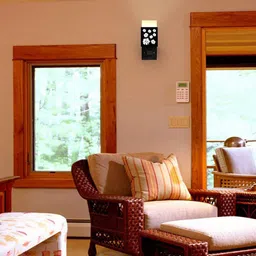 Gojeeva Brown Wood Square Wall Lamps image 4