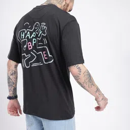 glitchez Downtown Dope Printed Oversized T-shirt image 5