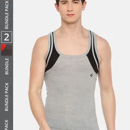 Dollar Bigboss Men Solid Pack of 2 Cotton Racerback Styled Gym Vest-picture-42