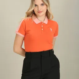 U.S. Polo Assn. Rust Slim Fit Polo T-Shirt image 1