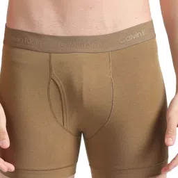 Calvin Klein Casper Blue Regular Fit Logo Printed Trunks image 1