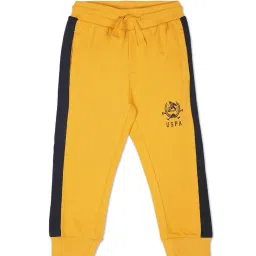 U.S. Polo Assn. Kids Dark Yellow Solid Joggers image 1