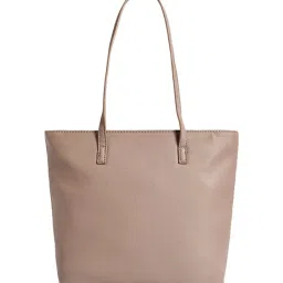 Lino Perros Beige Solid Tote image 3