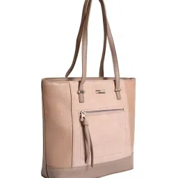 Lino Perros Beige Solid Tote image 2
