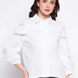 MADAME White Cotton Shirt image 1