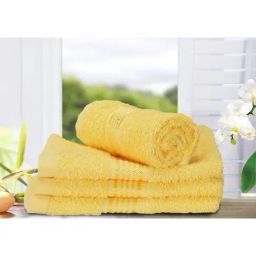 Bianca D'ross Yellow 380 GSM Face Cloth - Set of 4-picture-46