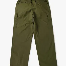 GAP Boys Green Regular Fit Solid Cargos image 2
