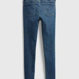 GAP Girls Blue Straight Fit Solid Jeggings image 2