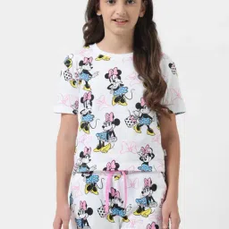 VERO MODA GIRL White Printed T-Shirt-picture-6