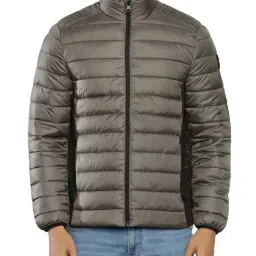 Calvin Klein Jeans Gunmetal Regular Fit Quilted Puffer Jacket image 1