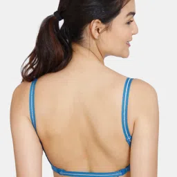 Zivame Blue Non Wired Padded T-Shirt Bra image 2