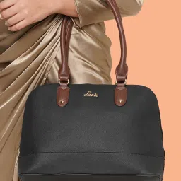 Lavie Black Solid Large Shoulder Bag image 1