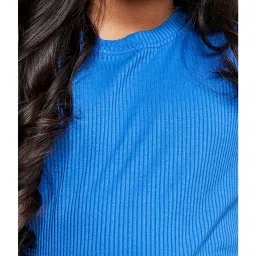 AND girl Royal Blue Solid Top image 4