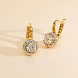 P.N.Gadgil Jewellers 18k (750) Yellow Gold Liora Loop Hoops & Huggies Earrings-picture-29