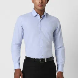 Peter England Blue Regular Fit Shirt image 1