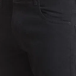 Giordano Black Cotton Slim Fit Stretchable Jeans image 4