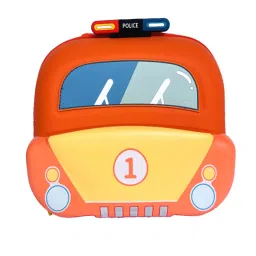 Little Surprise Box Police Joyride Orange Printed Backpack image 1