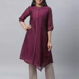 Aurelia Purple A Line Kurta image 1