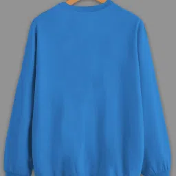 Vimal Jonney Blue Fleece Regular Fit Sweatshirt image 2