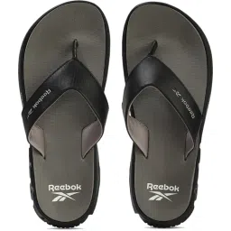 Reebok Men's Comfort Bolt Black Flip Flops image 1