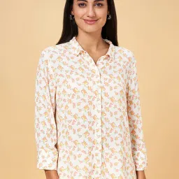 Honey by Pantaloons Off-White Printed Shirt image 1