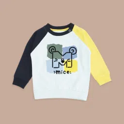 Pantaloons Baby Multicolor Cotton Printed Full Sleeves Sweatshirt image 1