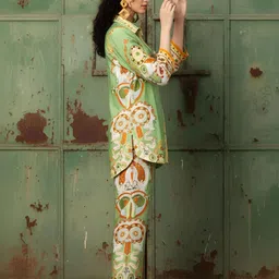 Dora Dori Printed Shirt With Trousers Co-Ords image 2