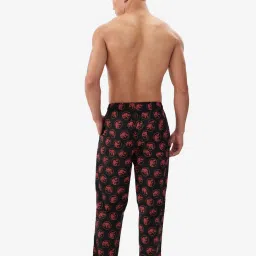 The Souled Store Black Cotton Regular fit Animal Print Track Pants image 2