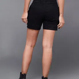 Miss Chase Black Relaxed Fit Shorts image 2