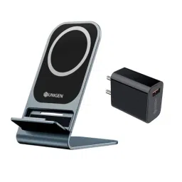 Unigen Audio Unistand Mag Safe Fast Charging Stand 15W Magnetic Charger with QC 18W Adapter (Black)-image-17