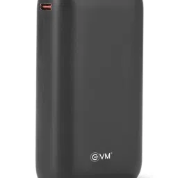 EVM EnFastPlus 10000mAh Portable Power Bank with QC 3.0, Type-C Fast Charging (Black, EVM-P0202) image 1