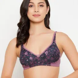 Clovia Navy Printed Non-padded Bra-picture-32