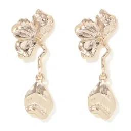 Forever New Gold Clio Petal Drop Earring-image-69